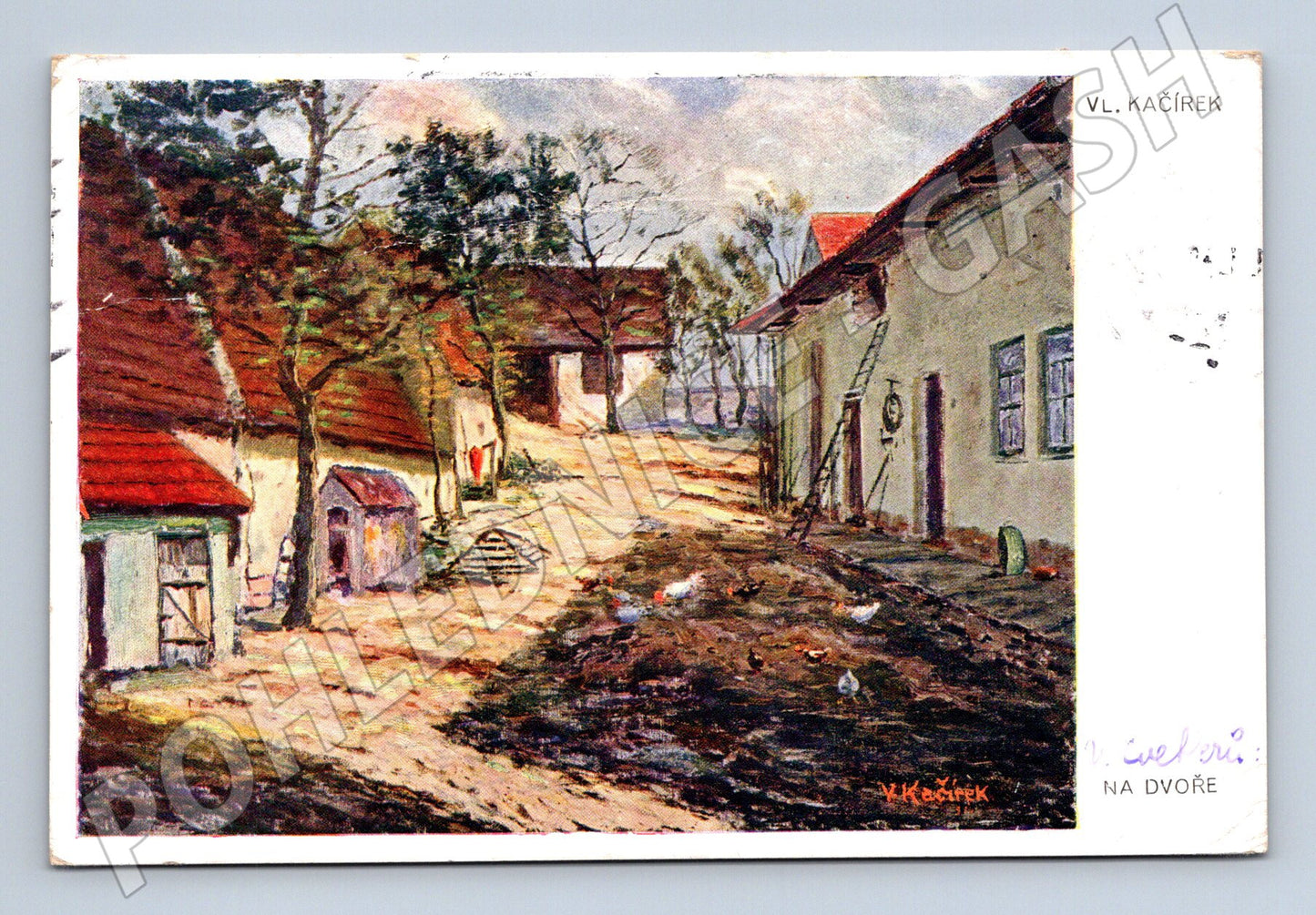 Pohlednice Kačírek Na dvoře (V M13591)