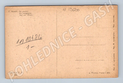 Pohlednice Na pastvě  F. Staněk, J. Plichta (M13600)