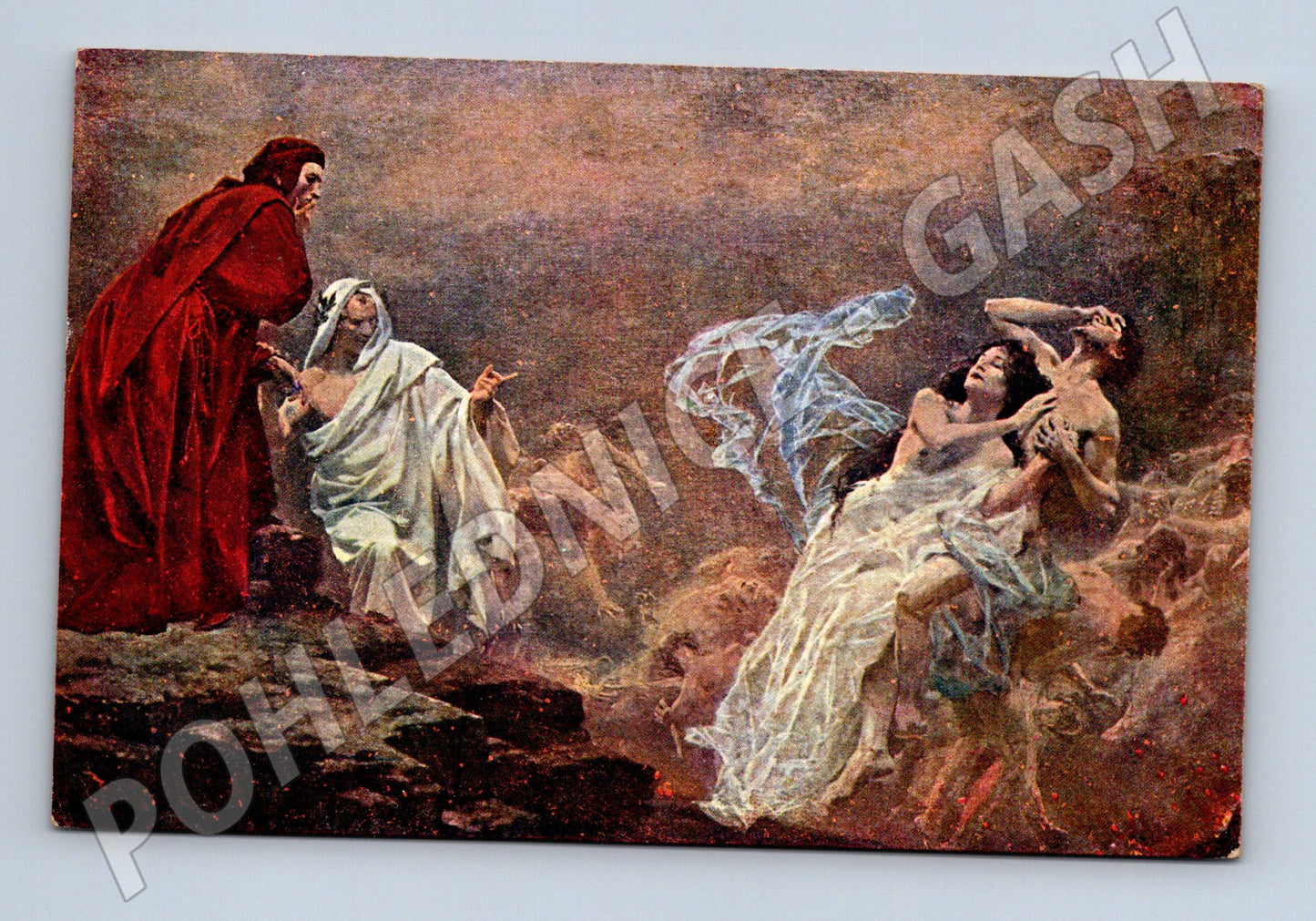 Pohlednice Dante v pekle Julius Schmid (M13604)