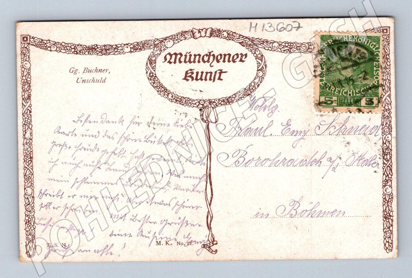 Pohlednice Starý umělecký portrét (M13607)