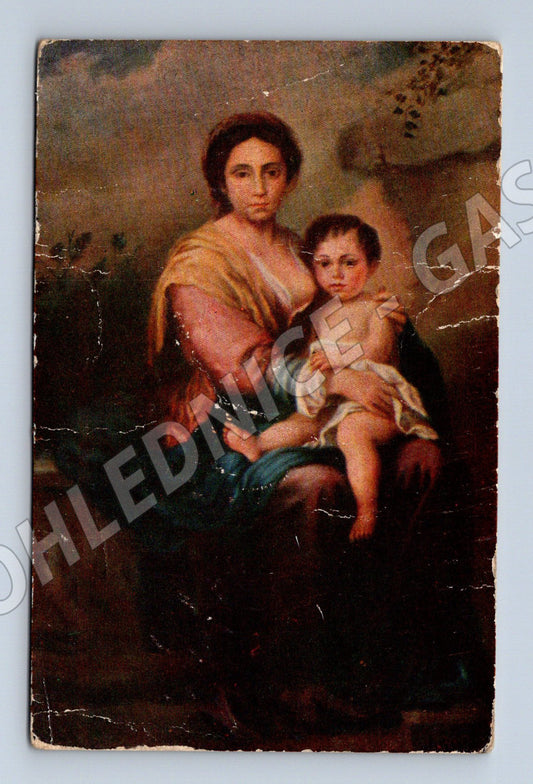 Pohlednice Madonna s Ježíškem, Bartolomé Murillo (M13616)