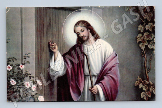 Pohlednice Ježíš Kristus u dveří (M13619)