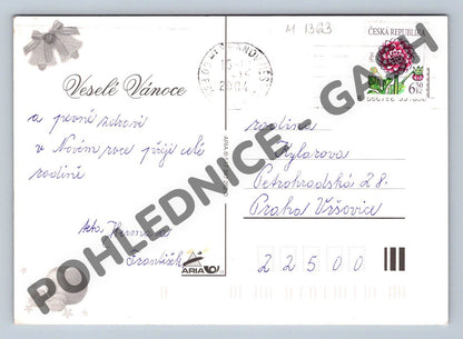 Pohlednice Vánoční ČR Veselé Vánoce (M1363)