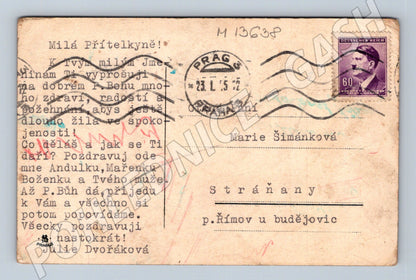 Pohlednice Protektorát 1942, známka Hitler (M13638)