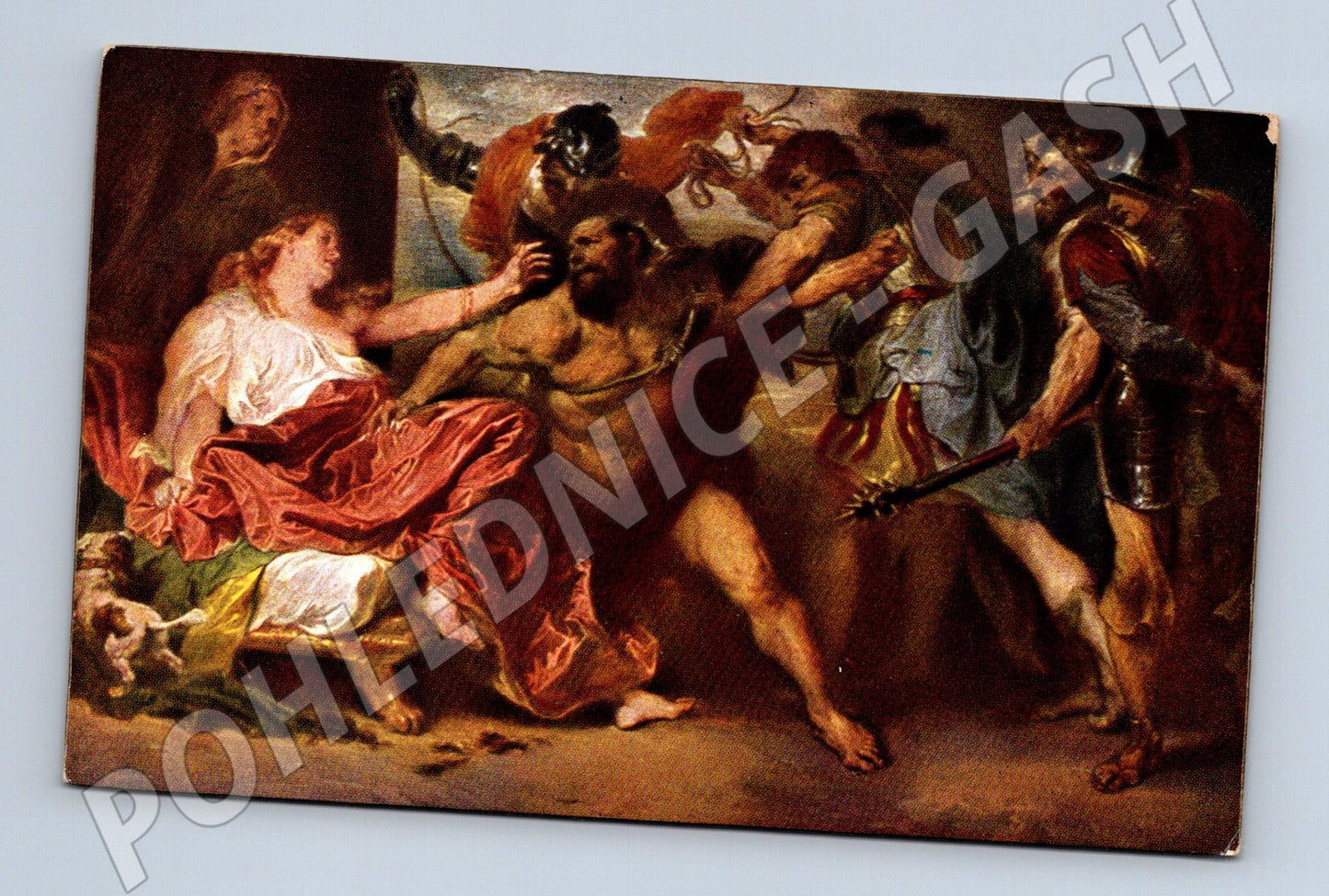 Pohlednice Samson a Dalila, reprodukce (M13644)