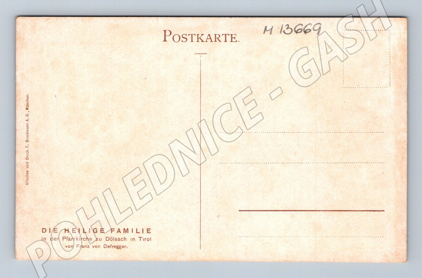 Pohlednice Svatá rodina Defregger (M13669)