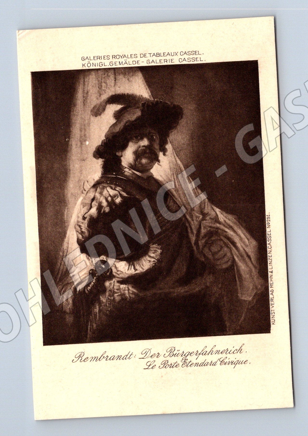 Pohlednice Rembrandt Der Buergerwachtmeister (M13673)