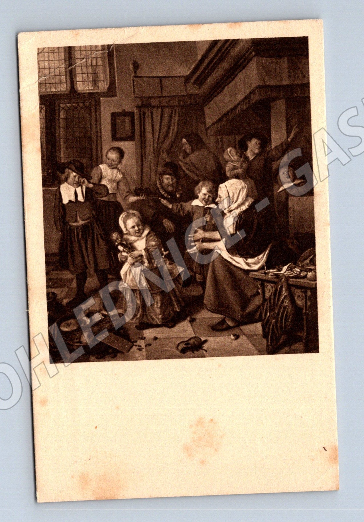 Pohlednice Jan Steen Umělecký žánrový výjev (M13689)
