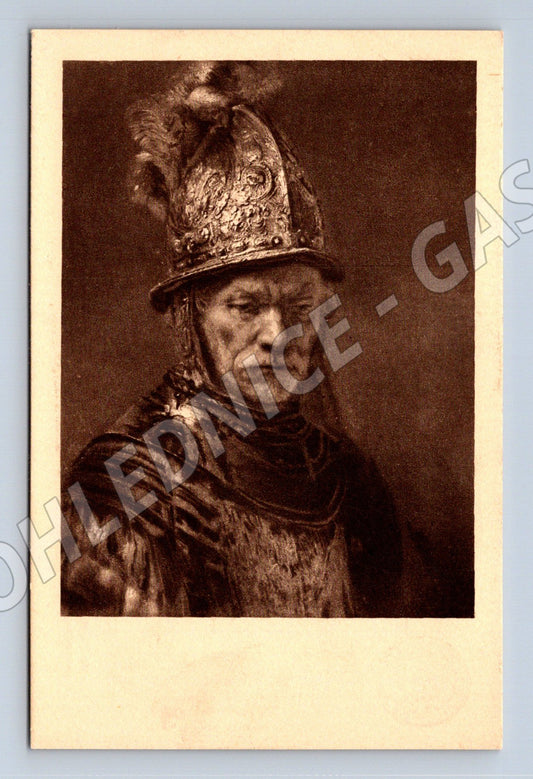Pohlednice Rembrandt Portrét muže v přilbě (M13690)