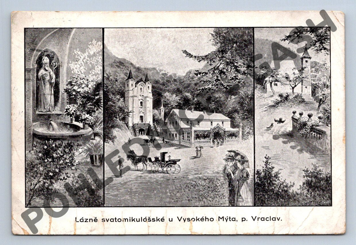 Pohlednice Vraclav Vysoké Mýto historická (M137)