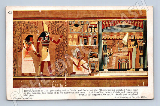 Pohlednice Starověký Egypt Kniha mrtvých Osiris (M13708)