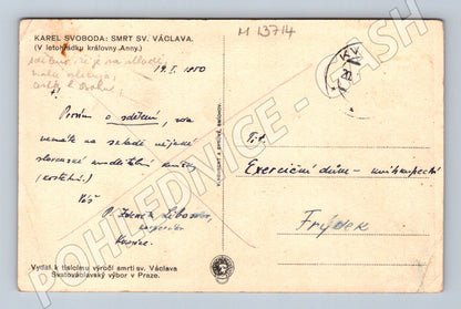 Pohlednice Smrt sv. Václava jubilejní (M13714)