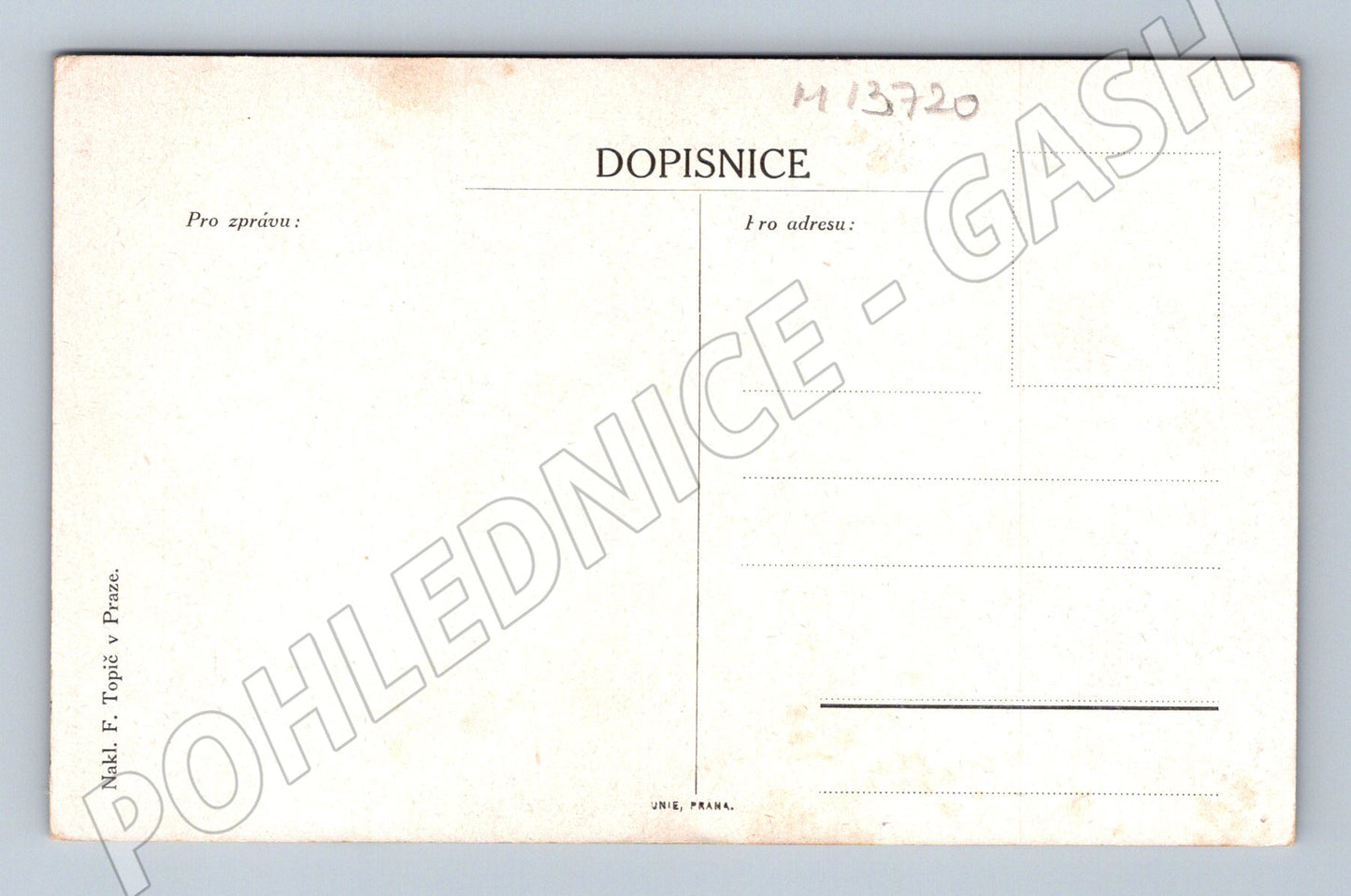 Pohlednice Secesní motiv J. Dědina (M13720)
