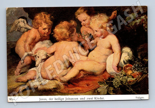 Pohlednice Rubens - Jesus, sv. Jan a děti (M13722)
