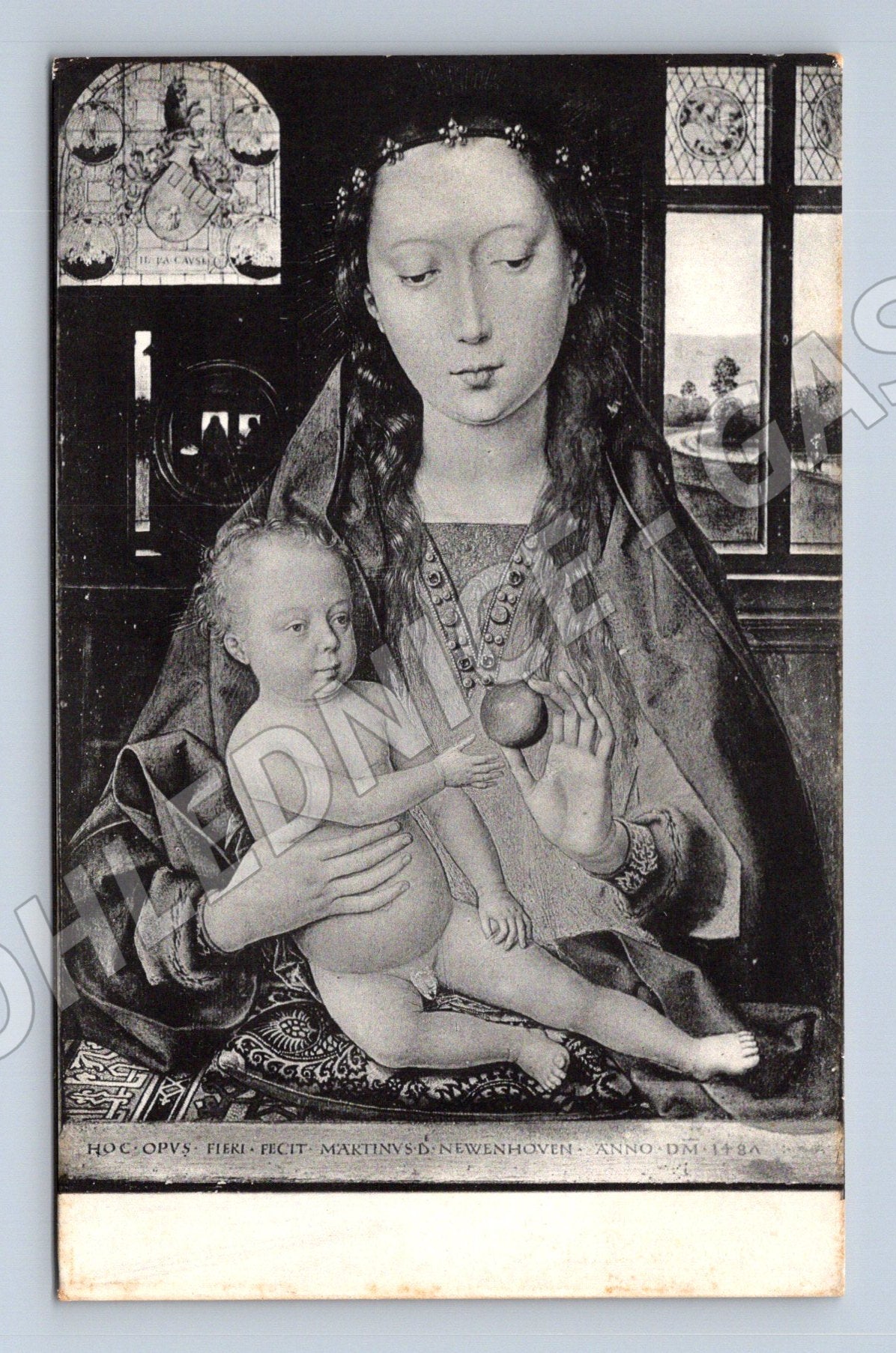 Pohlednice Madona s dítětem Bruggy (M13726)