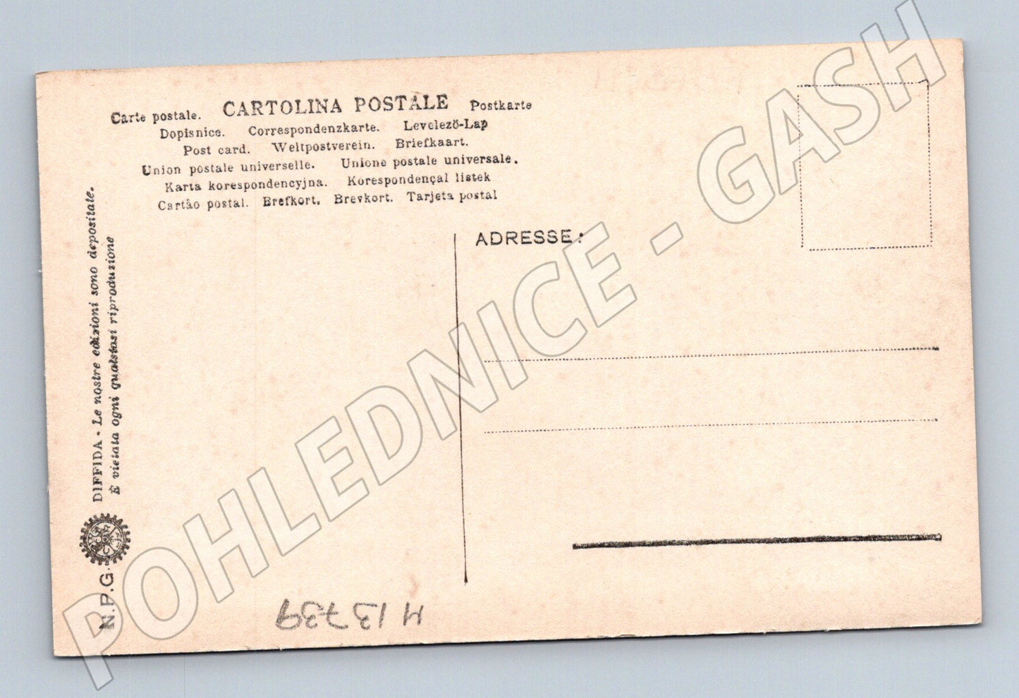 Pohlednice Anděl s loutnou (M13739)
