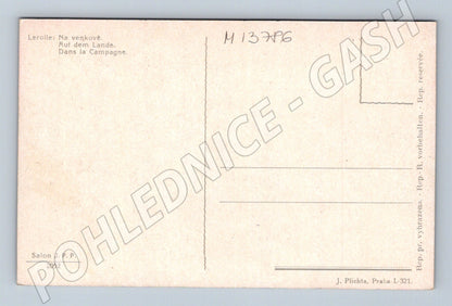 Pohlednice Venkovská idyla pasení ovcí (M13786)