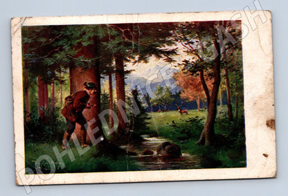 Pohlednice Lesní lovec Příroda (M13789)