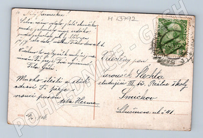 Pohlednice Portrét ženy, odesláno 1916 (M13792)