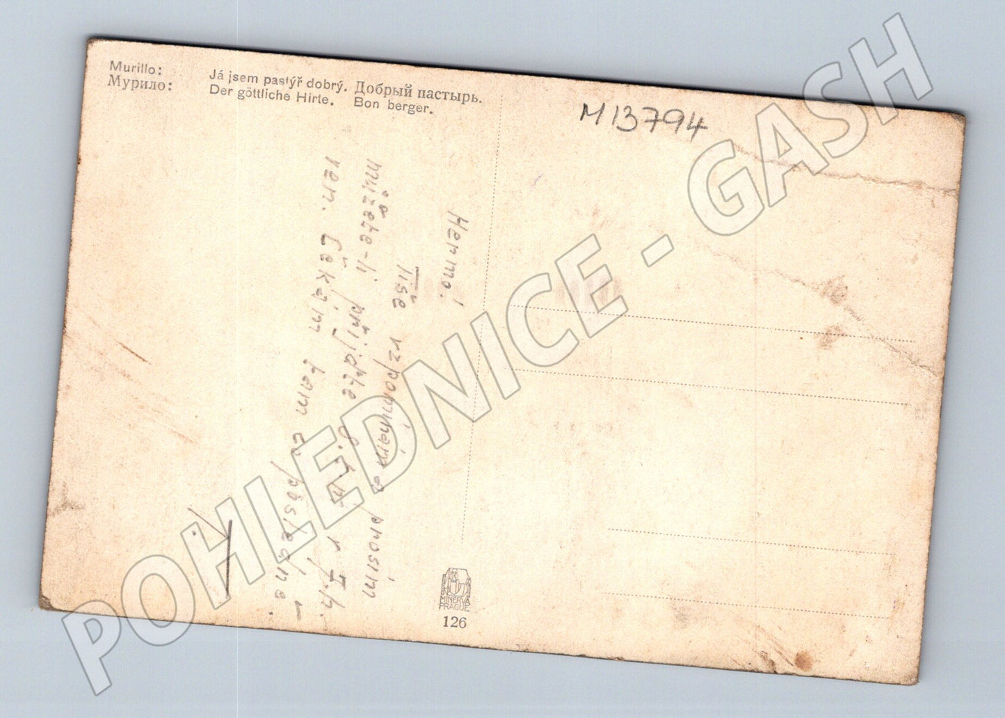 Pohlednice Dobrý pastýř Murillo (M13794)