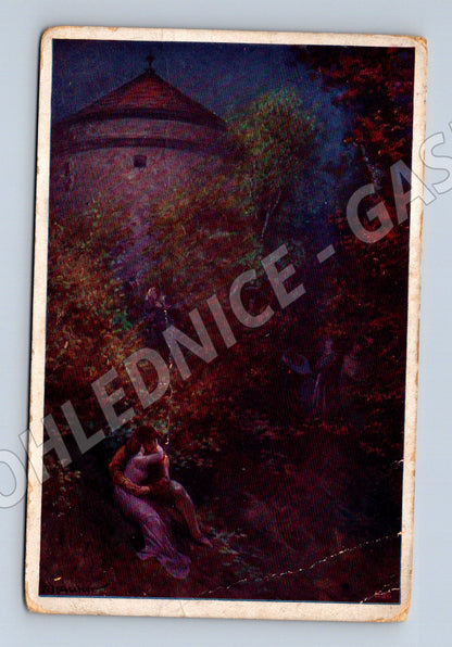 Pohlednice Tichá láska, hrad (M13823)