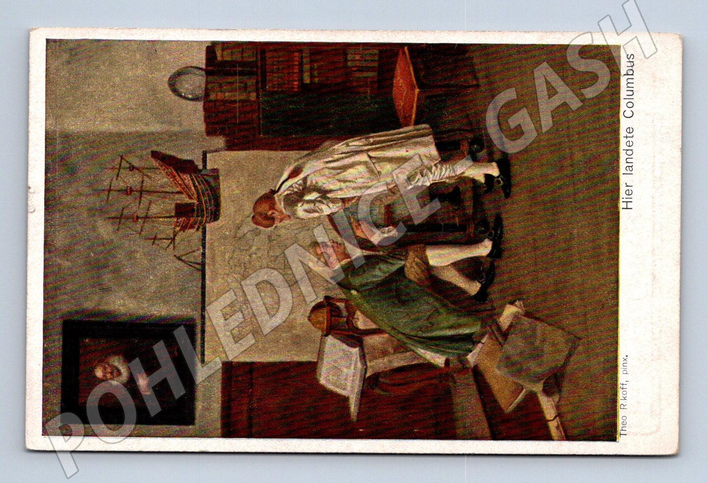 Pohlednice Hier landete Columbus (M13831)