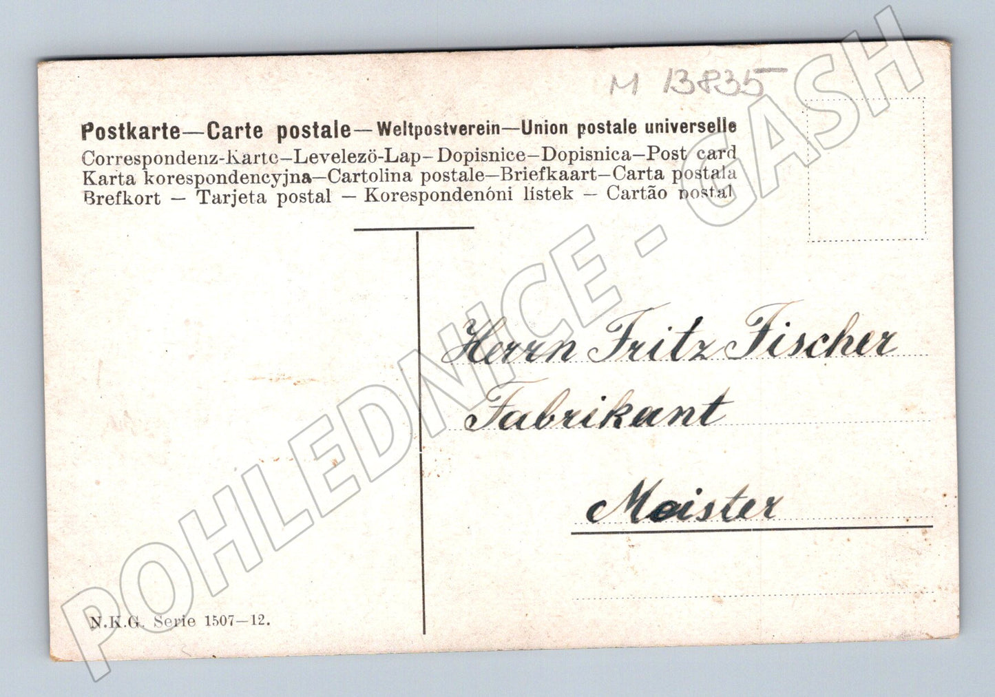 Pohlednice Hrad N.K.G. Serie 1507-12 (M13835)