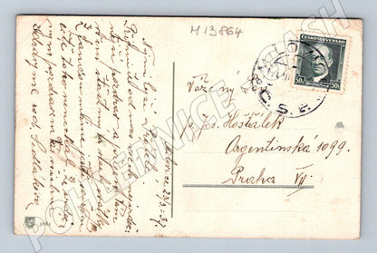 Pohlednice malovaný motiv krajiny ČSR do 1950 (M13864)