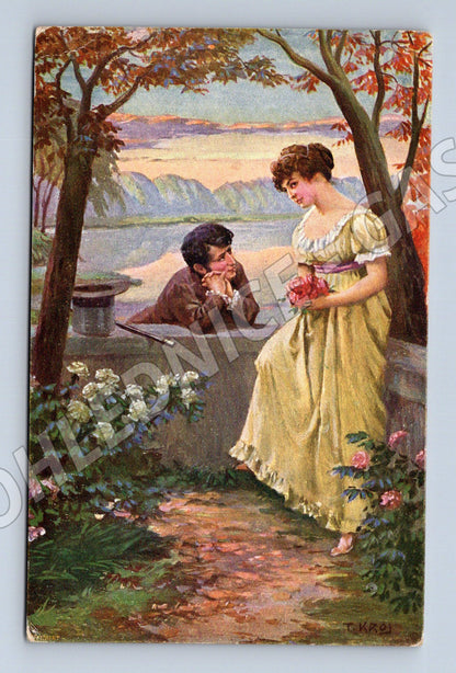 Pohlednice romantika 1924 Československo (M13881)