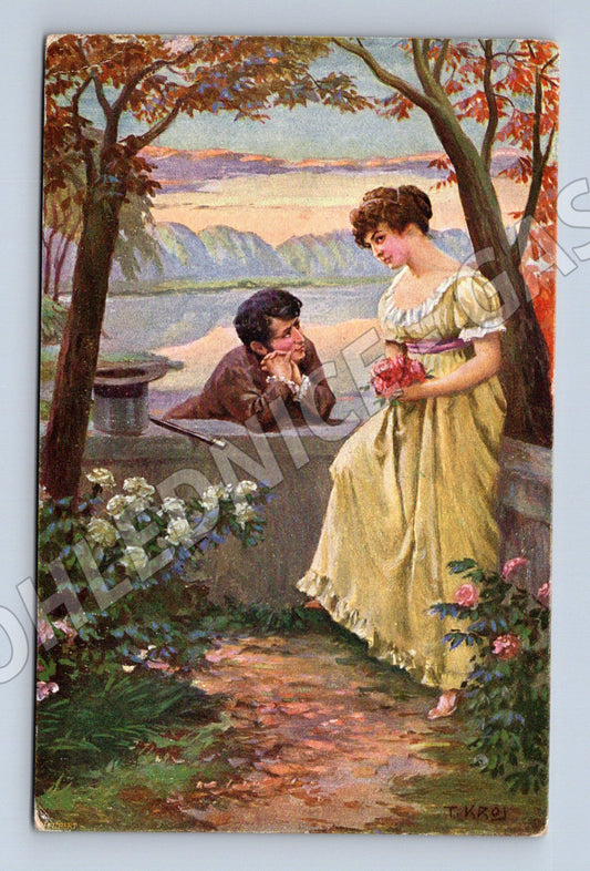 Pohlednice romantika 1924 Československo (M13881)