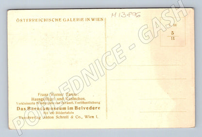 Pohlednice Belvedere drůbež a králík F. W. Tamm (M13896)