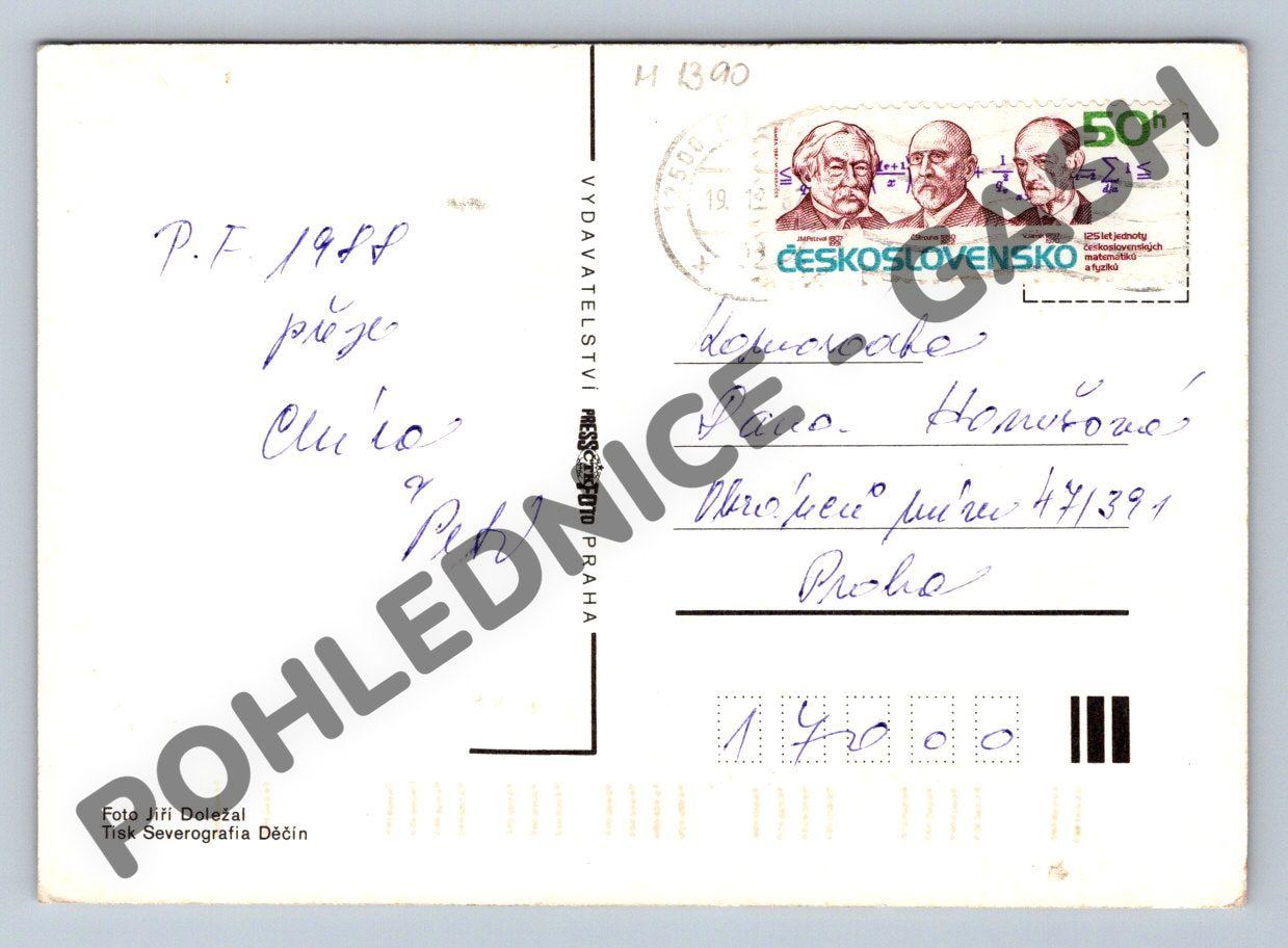 Pohlednice Praha PF 1988 (M1390)