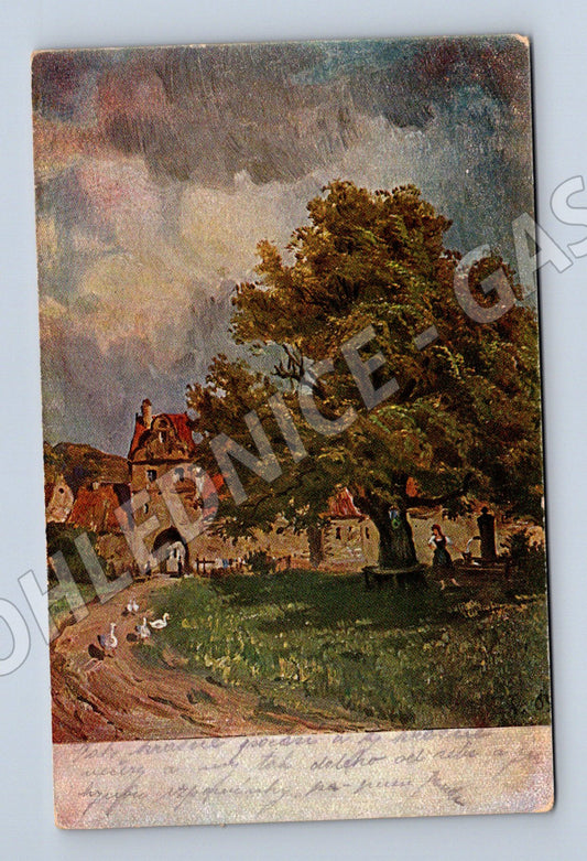Pohlednice hrad RU umělecký motiv (M13901)