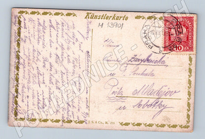 Pohlednice hrad RU umělecký motiv (M13901)