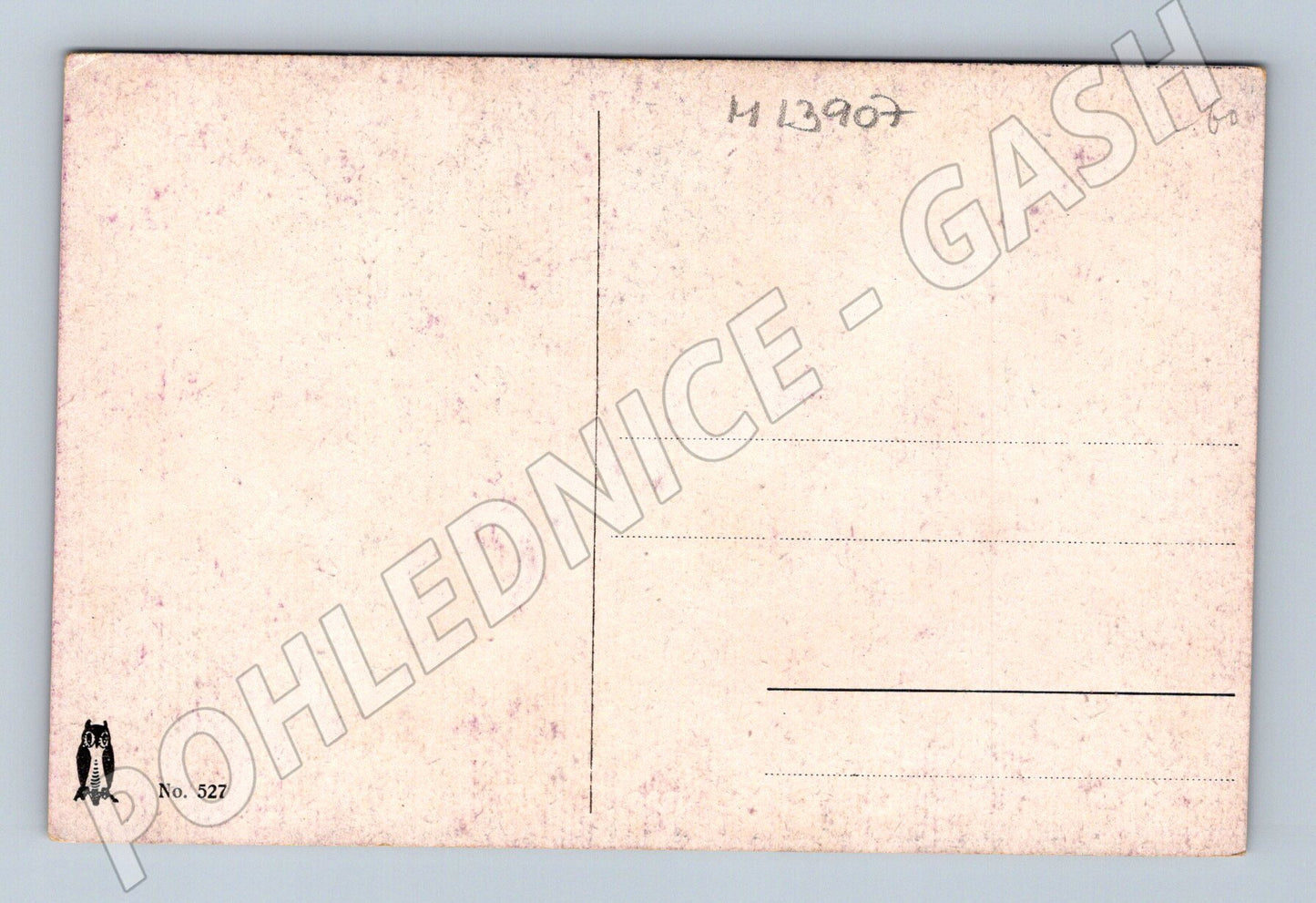 Pohlednice interiér s dvojicí No. 527 umělecká (M13907)