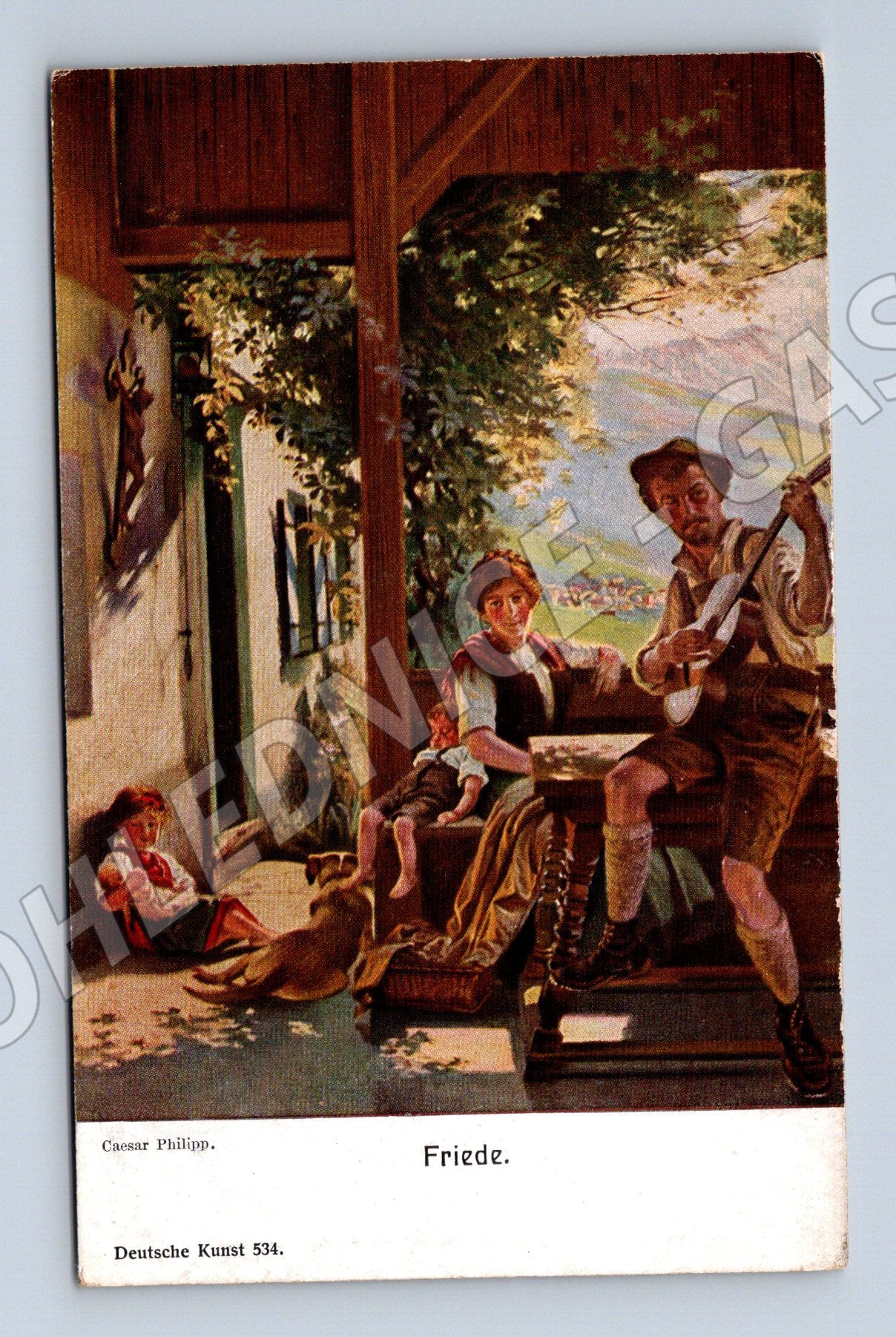 Pohlednice Caesar Pilipp Friede Deutsche Kunst (M13920)