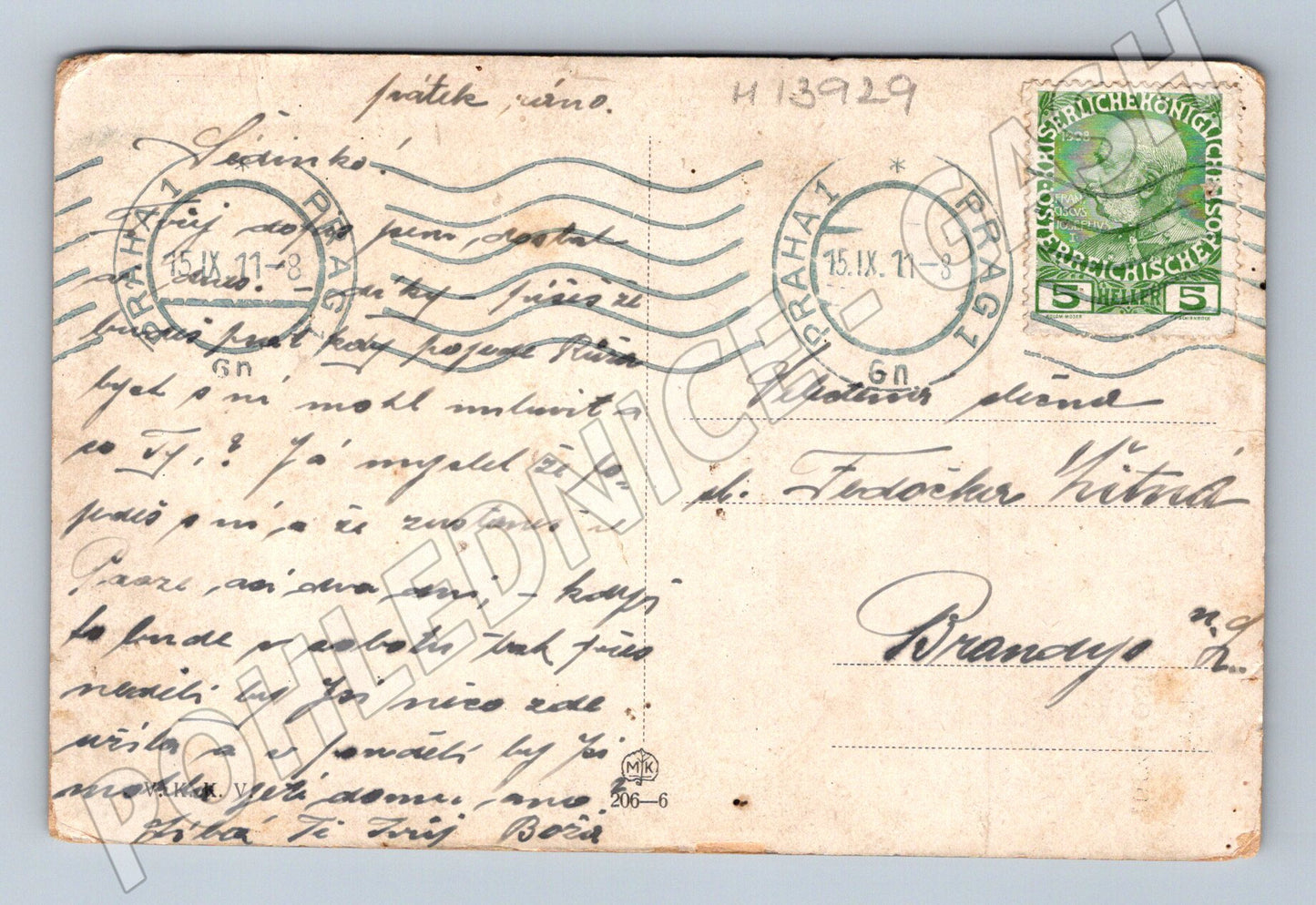 Pohlednice První mrzutosti dětský motiv 1911 (M13929)