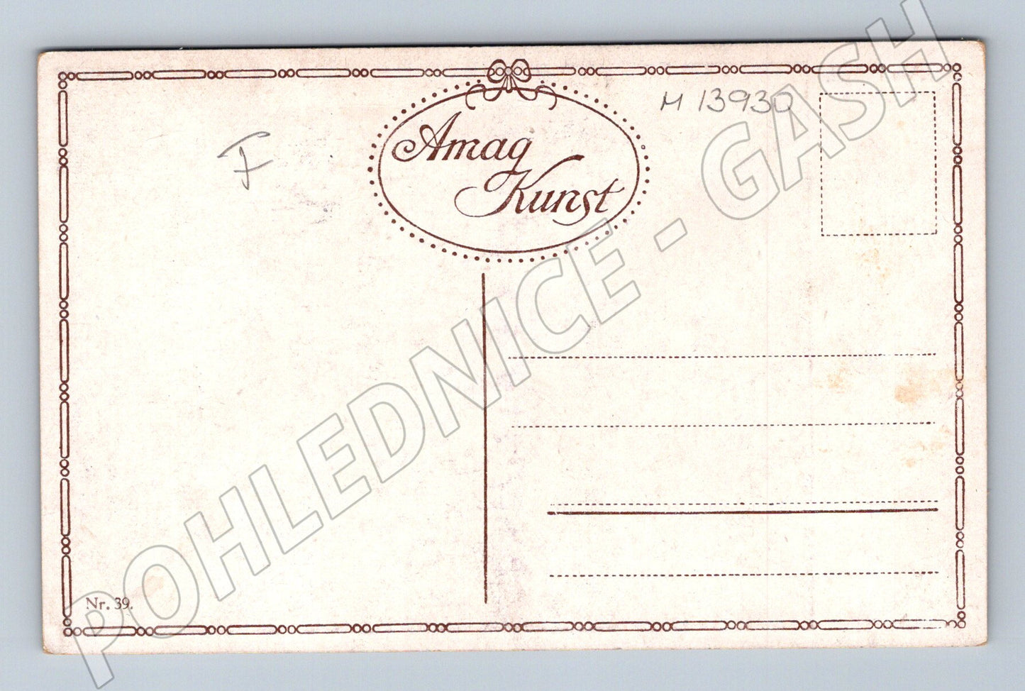 Pohlednice Am Flügel R. Bressler u klavíru (M13930)