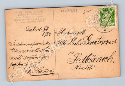 Pohlednice Dítě u klavíru (M13931)