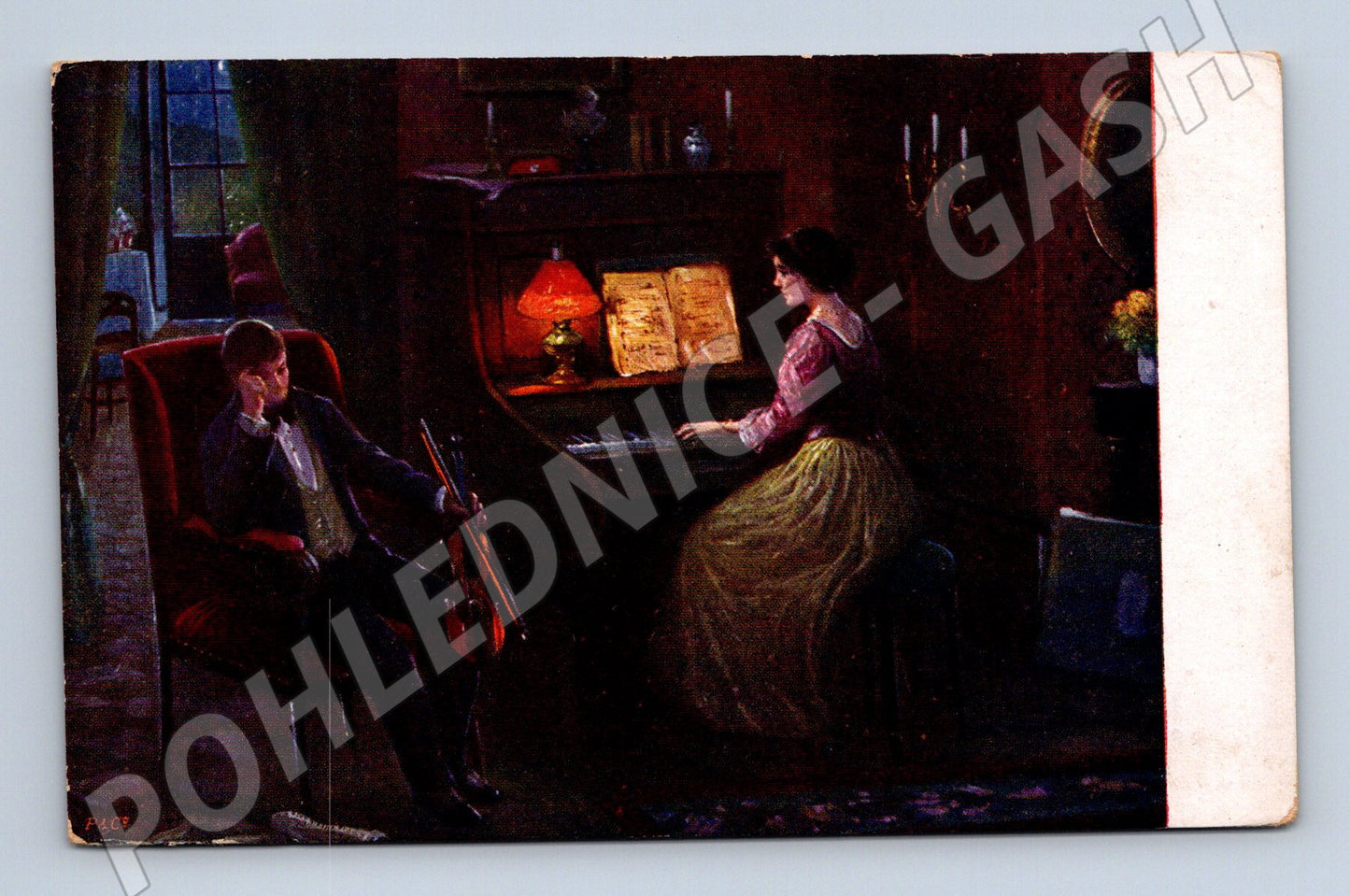 Pohlednice Jeho píseň – hudební motiv, Klio Verlag (M13940)