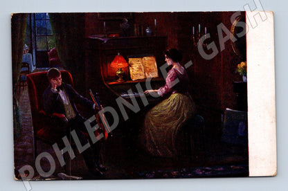 Pohlednice Jeho píseň – hudební motiv, Klio Verlag (M13940)