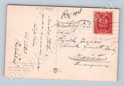 Pohlednice Hlavní zkouška – J. Škramlík, 1918 (M13945)
