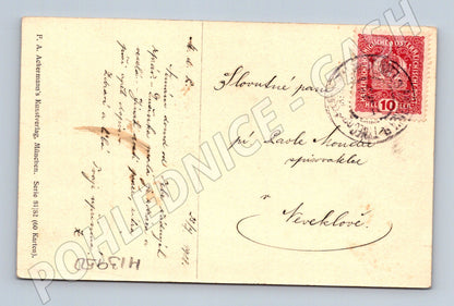Pohlednice Děti na houpačce – Mizi Wunsch, etnografie (M13950)
