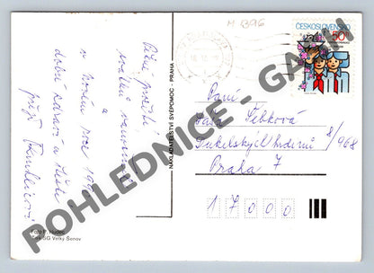 Pohlednice Vánoční Československo 1989 Radostné Vánoce (M1396)