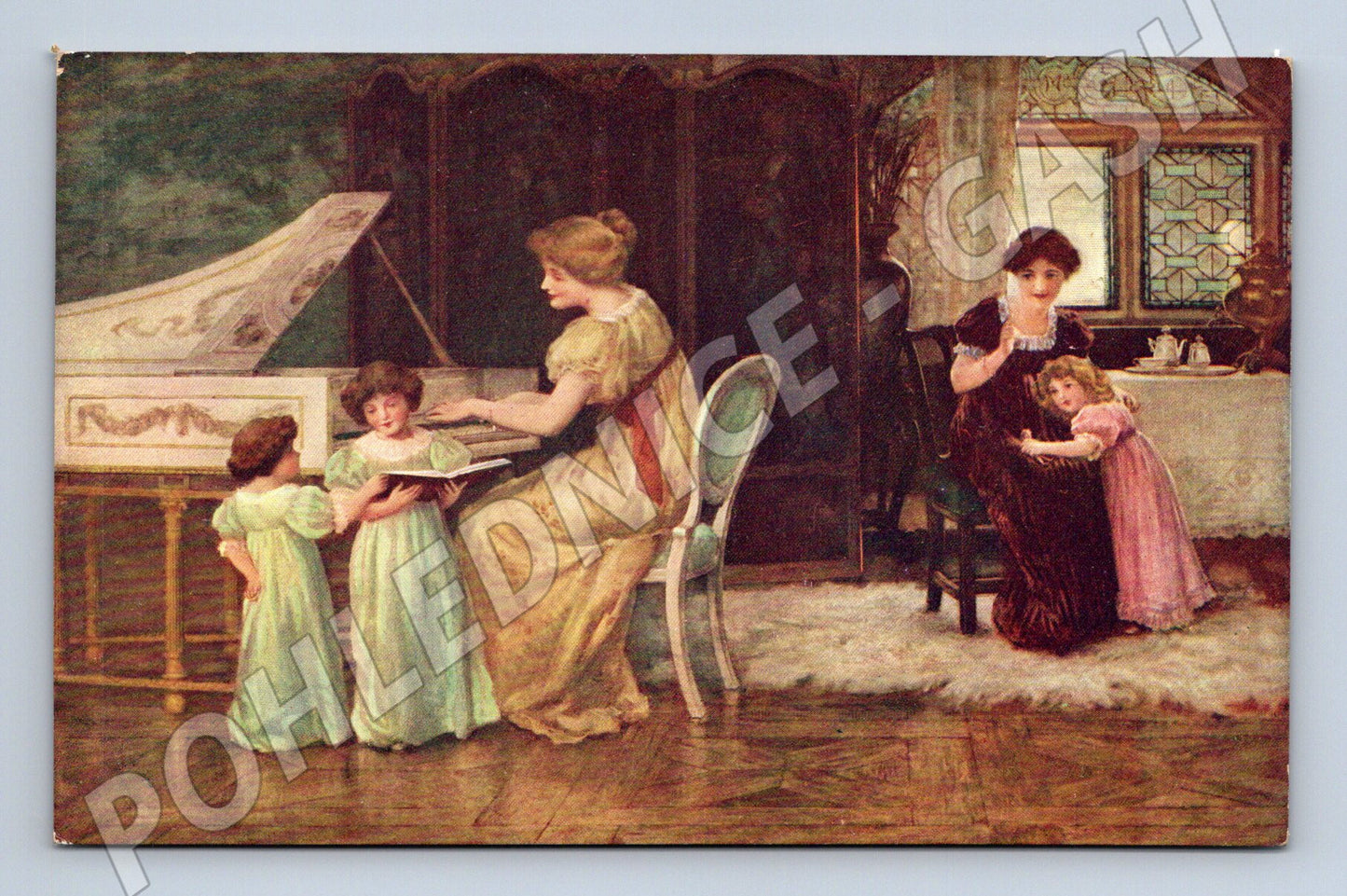 Pohlednice Muschamp – Milý domov, rodinná idyla (M13961)