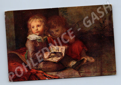Pohlednice Dresden – Zwei sitzende Knaben (M13975)