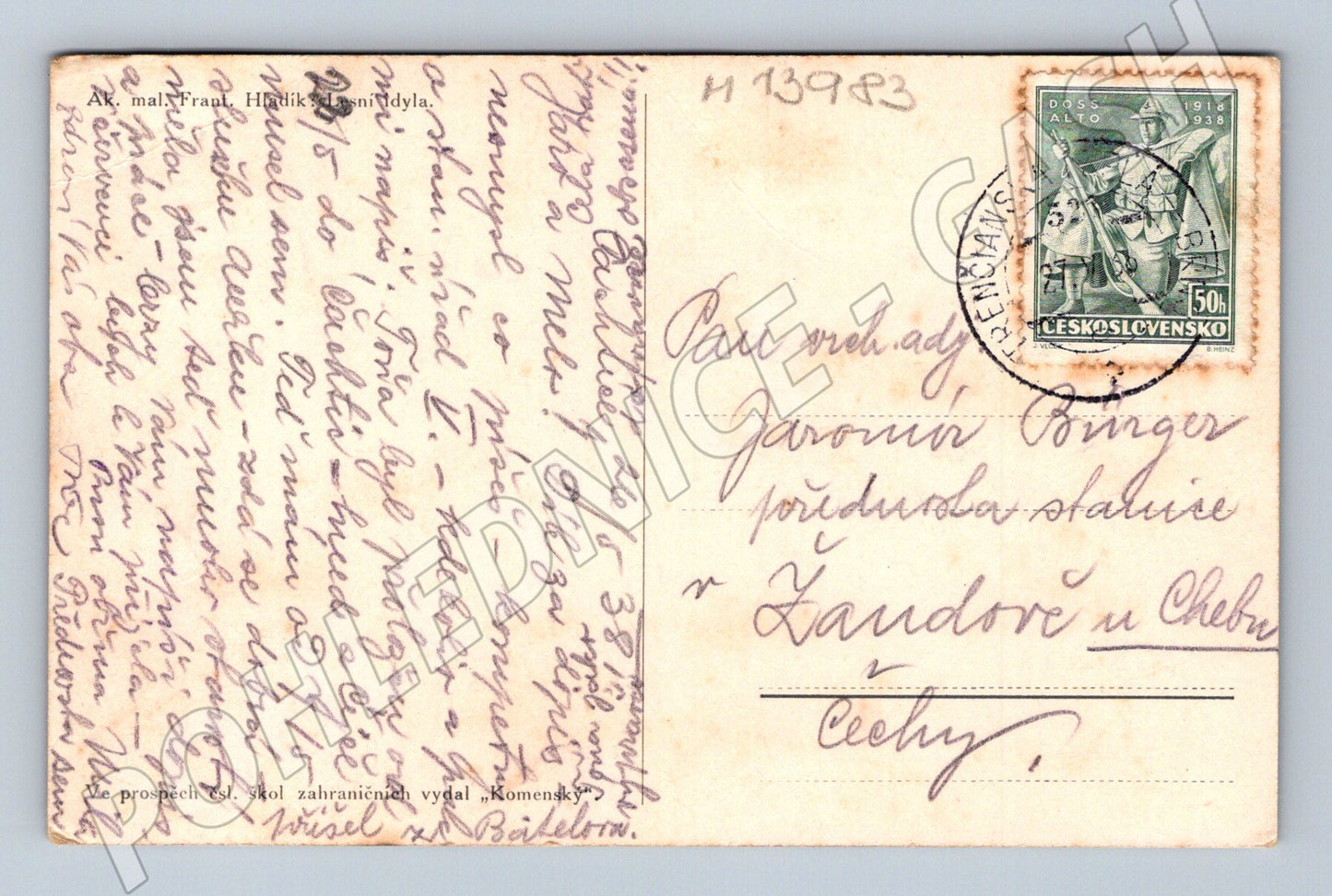 Pohlednice František Hladík – Lesní idyla 1938 (M13983)
