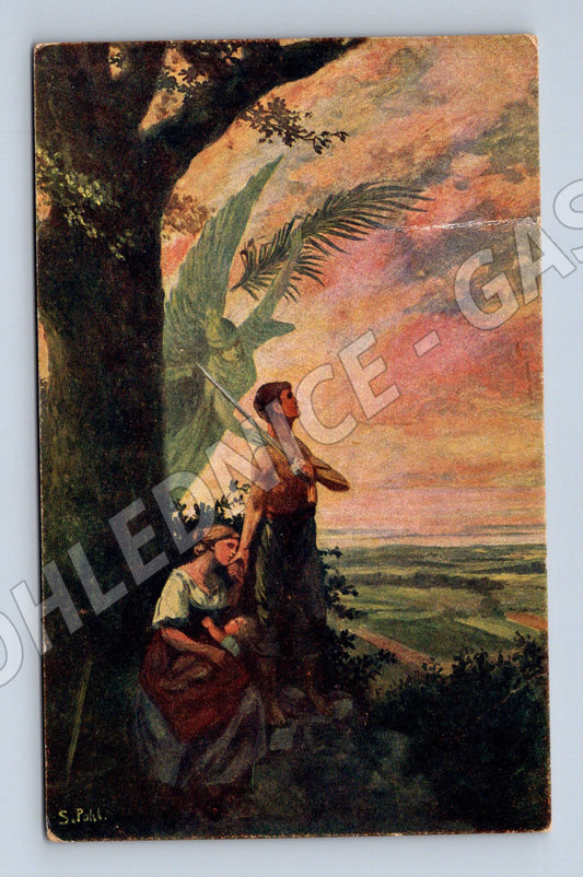 Pohlednice Malířský motiv – podpis S. Pallí (M13984)