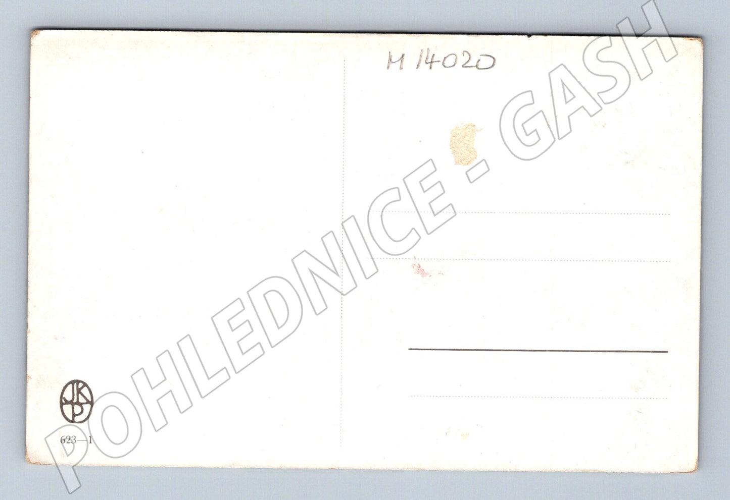 Pohlednice Česká krajina – chalupy a řeka (M14020)