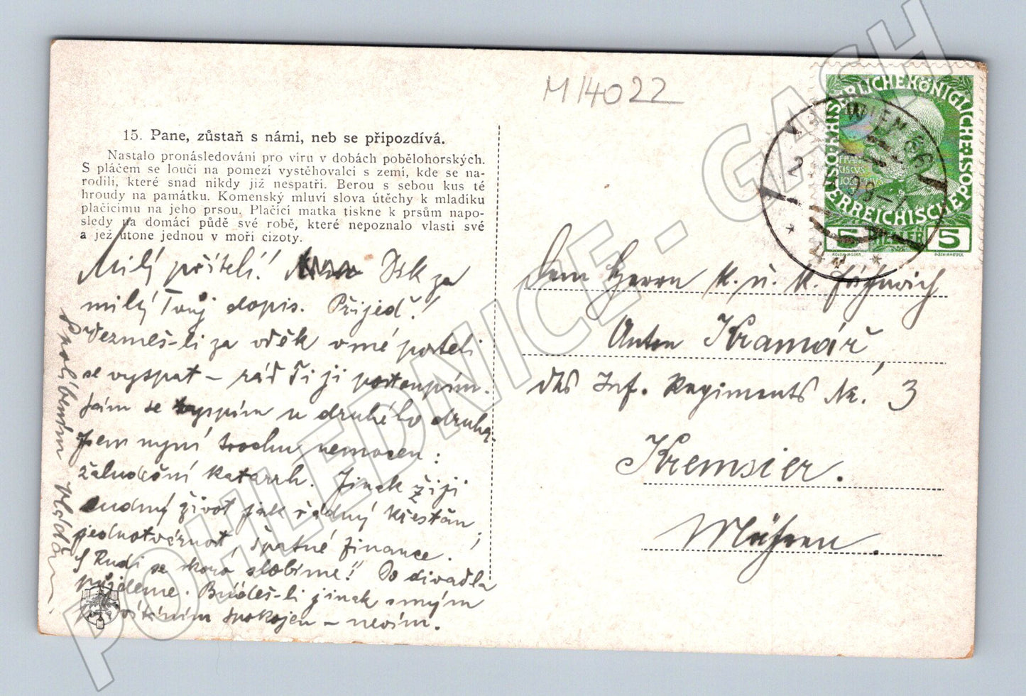 Pohlednice Pobělohorští exulanti – historický motiv (M14022)